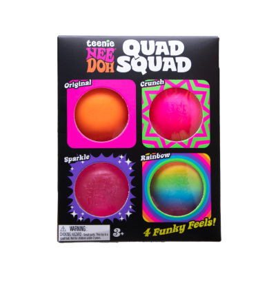 Teenie NeeDoh Quad Squad Multipack